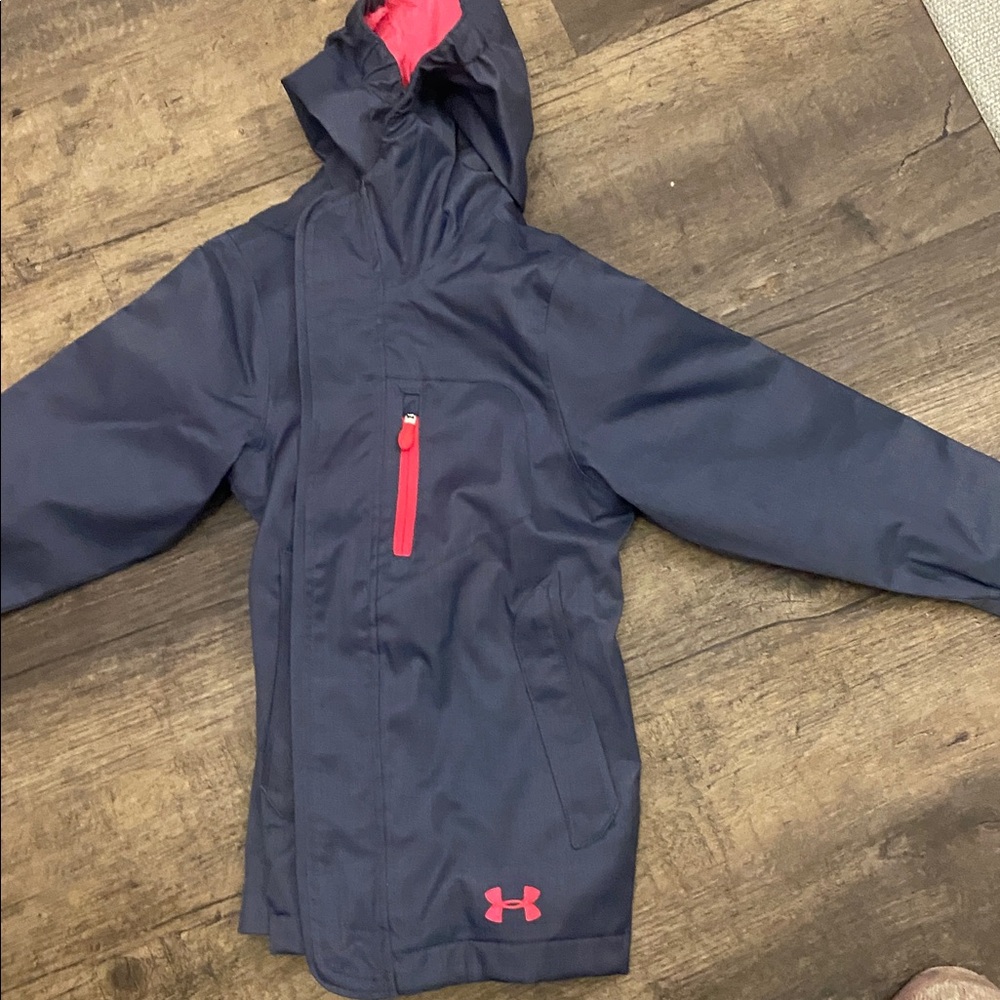 sz:YXS Under Armour Girls ColdGear Infrared Gemma 3-in-1 Jacket, Youth XS - Picture 2 of 5